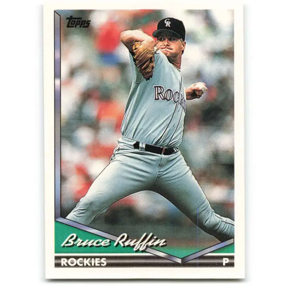 1994 Topps #407 Bruce Ruffin EX Excellent Colorado Rockies Baseball Card - Baseball Card Single