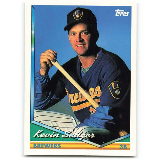 1994 Topps #411 Kevin Seitzer EX Excellent Milwaukee Brewers Baseball Card