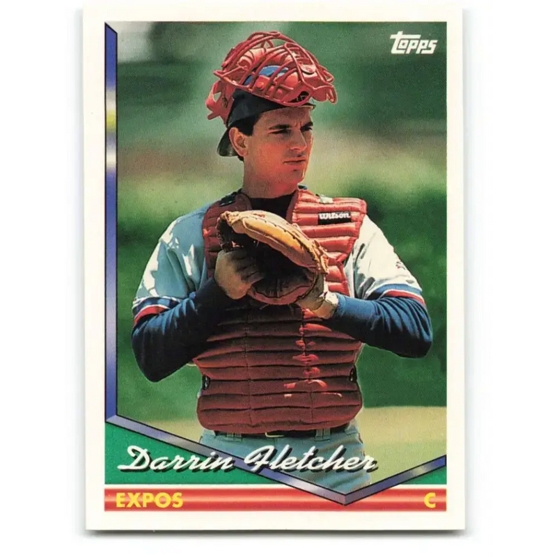 1994 Topps #412 Darrin Fletcher EX Excellent Montreal Expos Baseball Card - Baseball Card Single