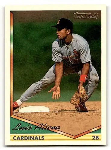 Original gloss 1994 Topps Luis Alicea Cardinals baseball cards NM Ne ID63282