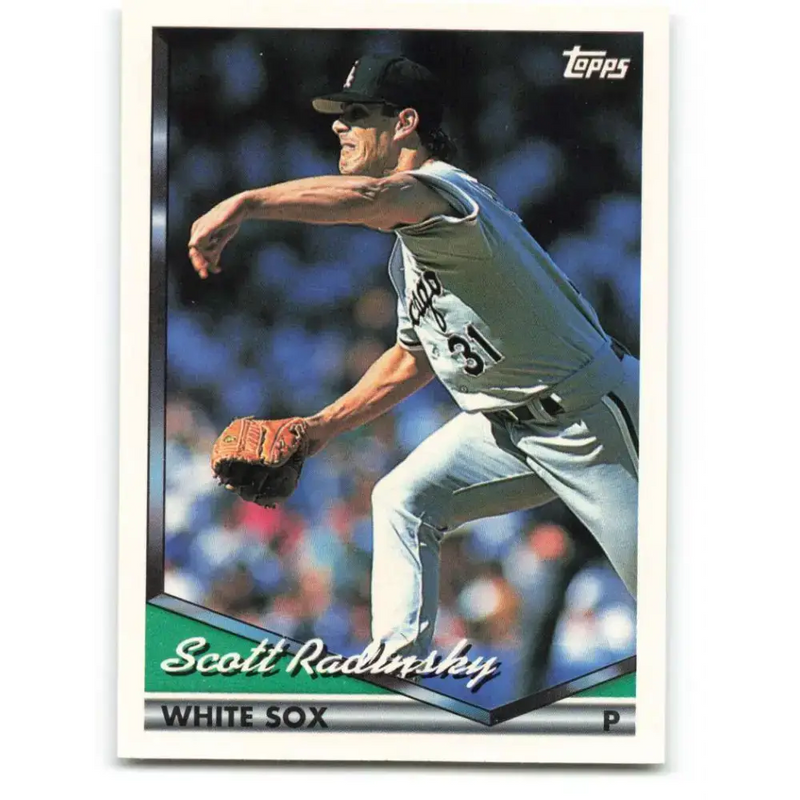 1994 Topps #421 Scott Radinsky EX Excellent Chicago White Sox Baseball Card - Baseball Card Single