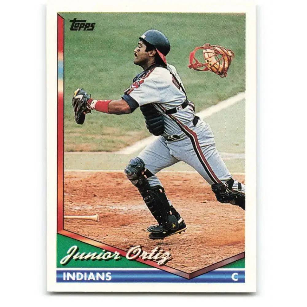 1994 Topps #423 Junior Ortiz EX Excellent Cleveland Indians Baseball Card - Baseball Card Single