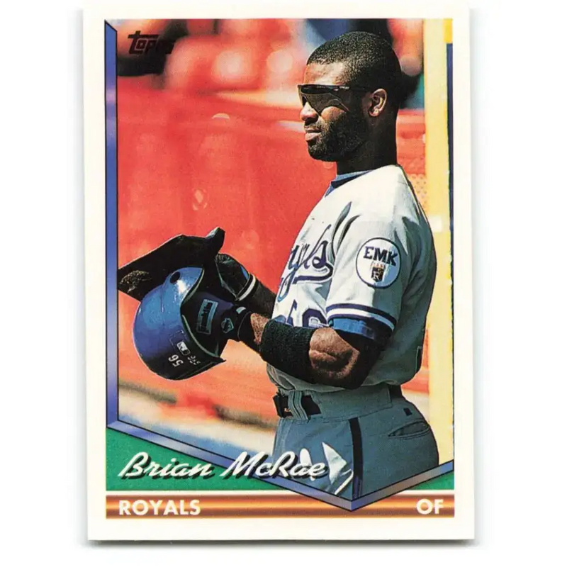 1994 Topps #425 Brian McRae EX Excellent Kansas City Royals Baseball Card - Baseball Card Single
