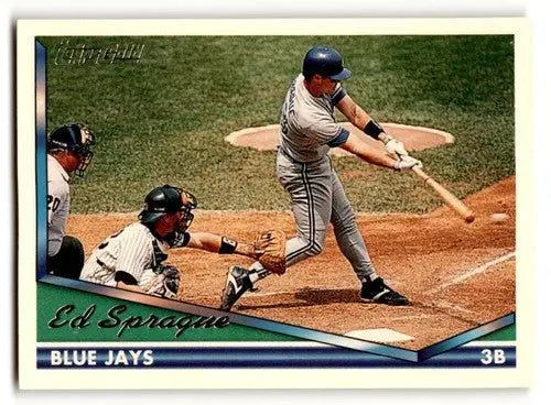 Original gloss Ed Sprague Toronto Blue Jays baseball card from 1994 Topps #426