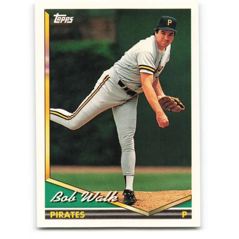 1994 Topps #434 Bob Walk EX Excellent Pittsburgh Pirates Baseball Card - Baseball Card Single