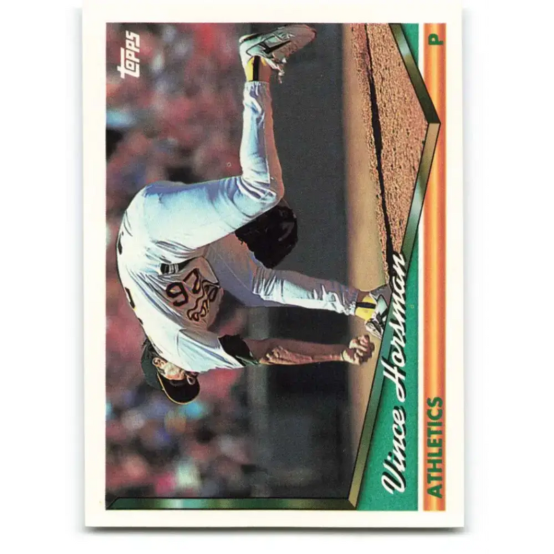 1994 Topps #436 Vince Horsman EX Excellent Oakland Athletics Baseball Card