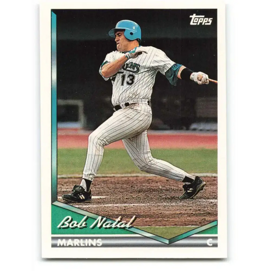 1994 Topps #437 Bob Natal EX Excellent Florida Marlins Baseball Card - Baseball Card Single