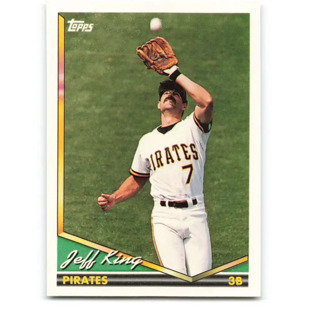 1994 Topps #44 Jeff King EX Excellent Pittsburgh Pirates Baseball Card - Baseball Card Single