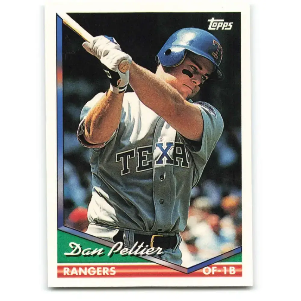 1994 Topps #441 Dan Peltier EX Excellent Texas Rangers Baseball Card - Baseball Card Single
