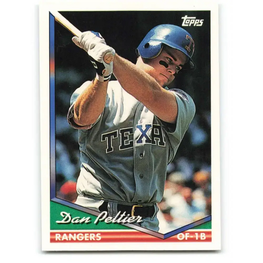 1994 Topps #441 Dan Peltier EX Excellent Texas Rangers Baseball Card - Baseball Card Single