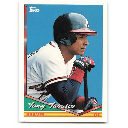 1994 Topps #442 Tony Tarasco EX Excellent Atlanta Braves Baseball Card - Baseball Card Single