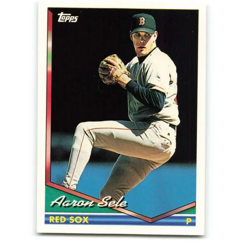 1994 Topps #445 Aaron Sele EX Excellent Boston Red Sox Baseball Card - Baseball Card Single