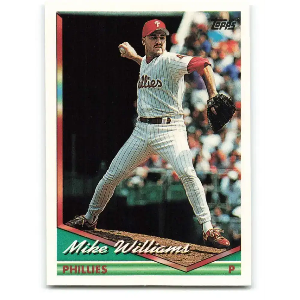 1994 Topps #447 Mike Williams EX Excellent Philadelphia Phillies Baseball Card - Baseball Card Single