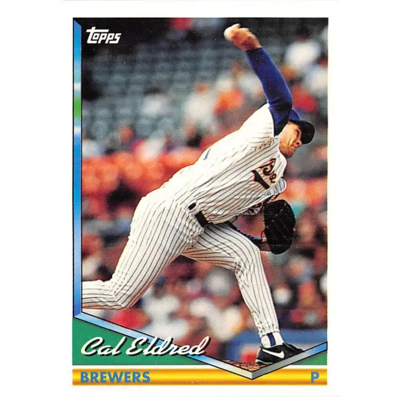 1994 Topps #45 Cal Eldred EX Excellent Milwaukee Brewers Baseball Card - Baseball Card Single