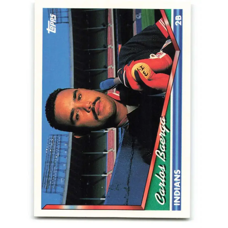 1994 Topps #450 Carlos Baerga EX Excellent Cleveland Indians Baseball Card - Baseball Card Single
