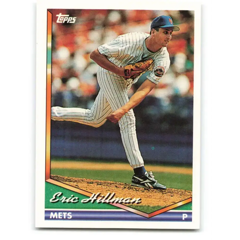 1994 Topps #453 Eric Hillman EX Excellent New York Mets Baseball Card - Baseball Card Single