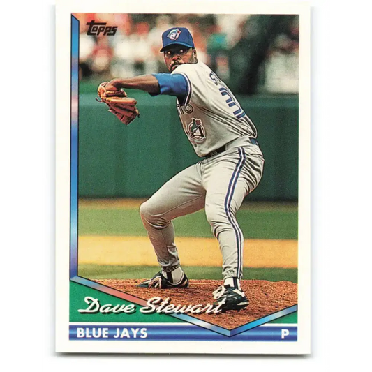 1994 Topps #455 Dave Stewart EX Excellent Toronto Blue Jays Baseball Card