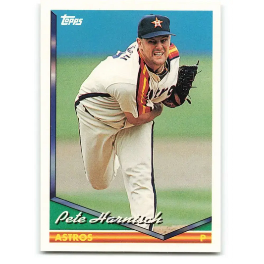 1994 Topps #456 Pete Harnisch EX Excellent Houston Astros Baseball Card