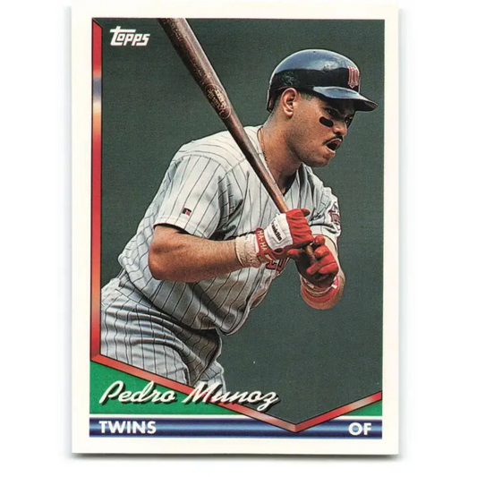 1994 Topps #459 Pedro Munoz EX Excellent Minnesota Twins Baseball Card