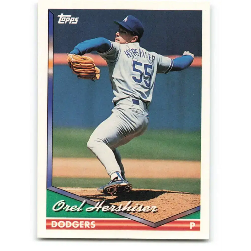1994 Topps #460 Orel Hershiser EX Excellent Los Angeles Dodgers Baseball Card - Baseball Card Single