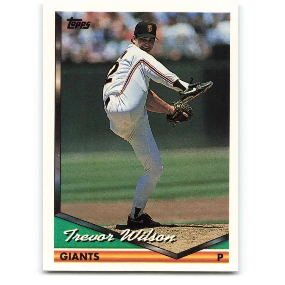 1994 Topps #462 Trevor Wilson EX Excellent San Francisco Giants Baseball Card - Baseball Card Single