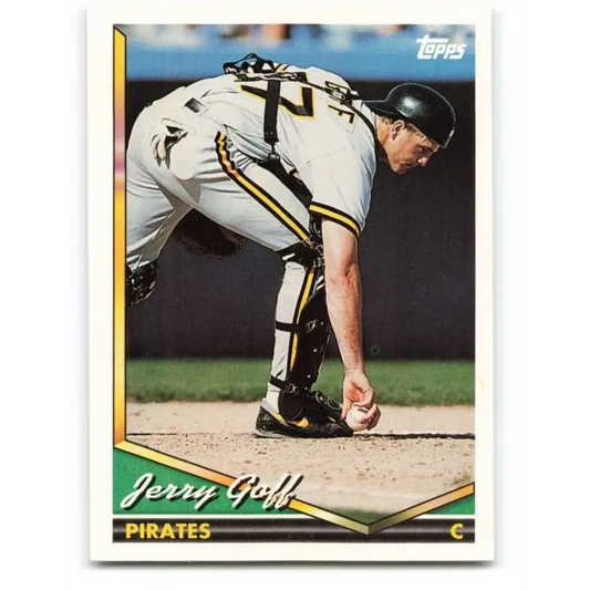 1994 Topps #463 Jerry Goff EX Excellent Pittsburgh Pirates Baseball Card - Baseball Card Single