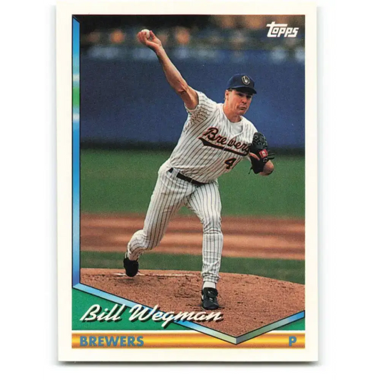1994 Topps #464 Bill Wegman EX Excellent Milwaukee Brewers Baseball Card