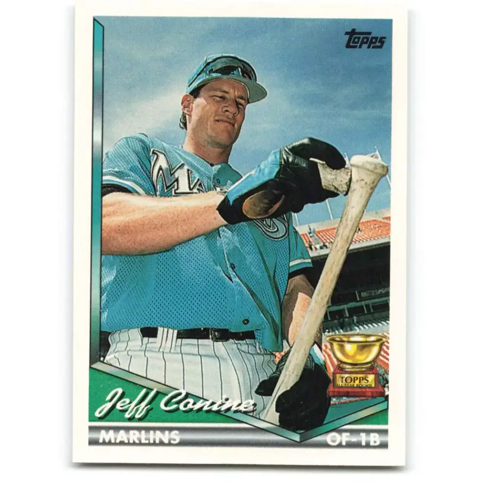 1994 Topps #466 Jeff Conine EX Excellent Florida Marlins Baseball Card - Baseball Card Single