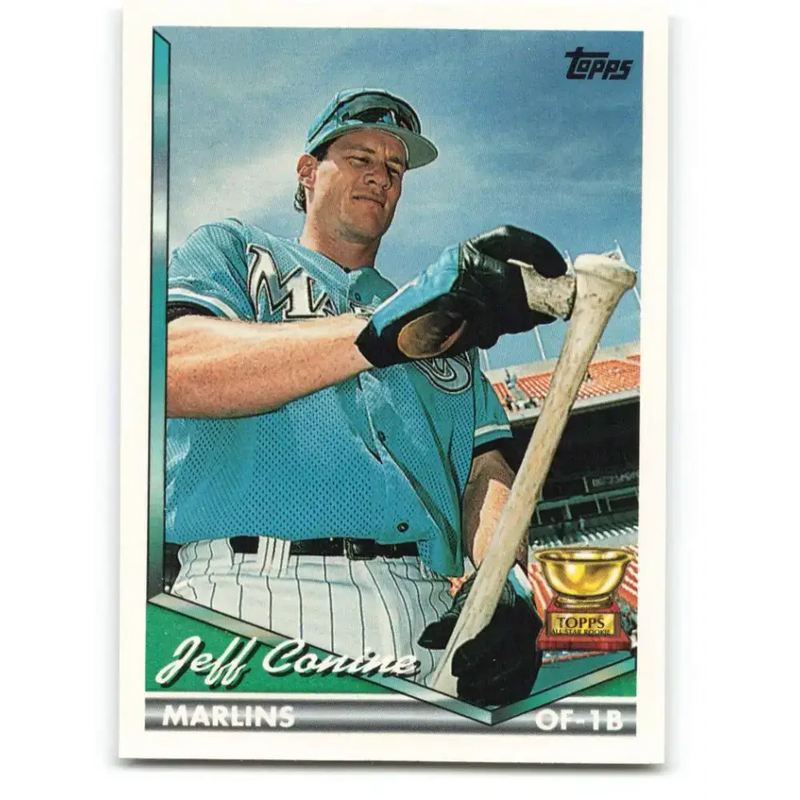 1994 Topps #466 Jeff Conine EX Excellent Florida Marlins Baseball Card - Baseball Card Single