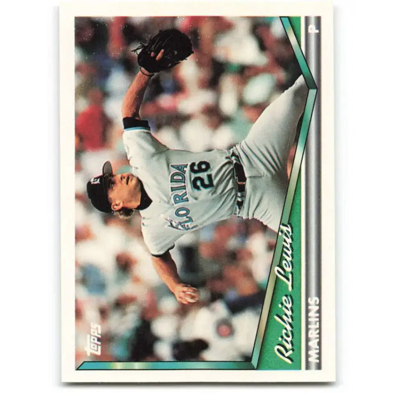 1994 Topps #47 Richie Lewis EX Excellent Florida Marlins Baseball Card - Baseball Card Single