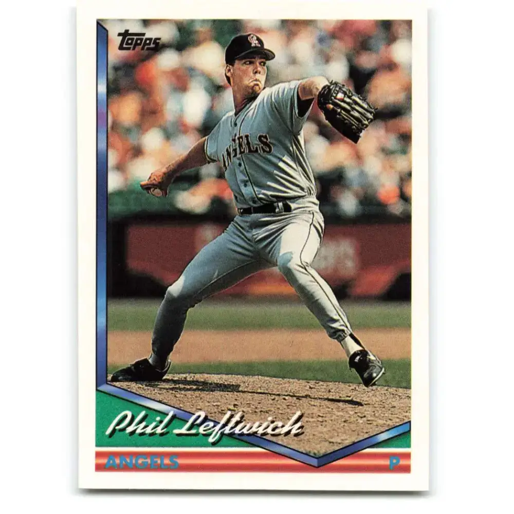 1994 Topps #471 Phil Leftwich EX Excellent RC Rookie California Angels Baseball Card - Baseball Card Single