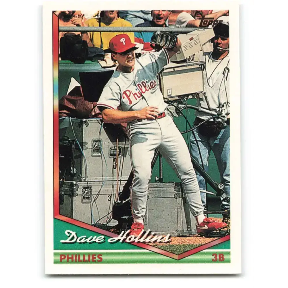 1994 Topps #476 Dave Hollins EX Excellent Philadelphia Phillies Baseball Card - Baseball Card Single