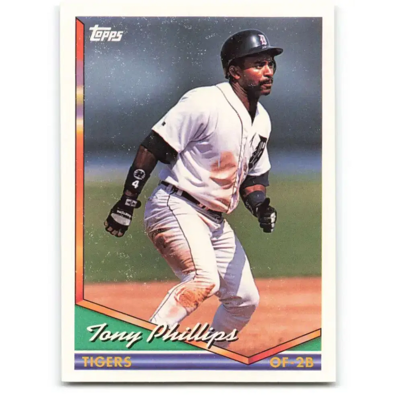 1994 Topps #48 Tony Phillips EX Excellent Detroit Tigers Baseball Card - Baseball Card Single
