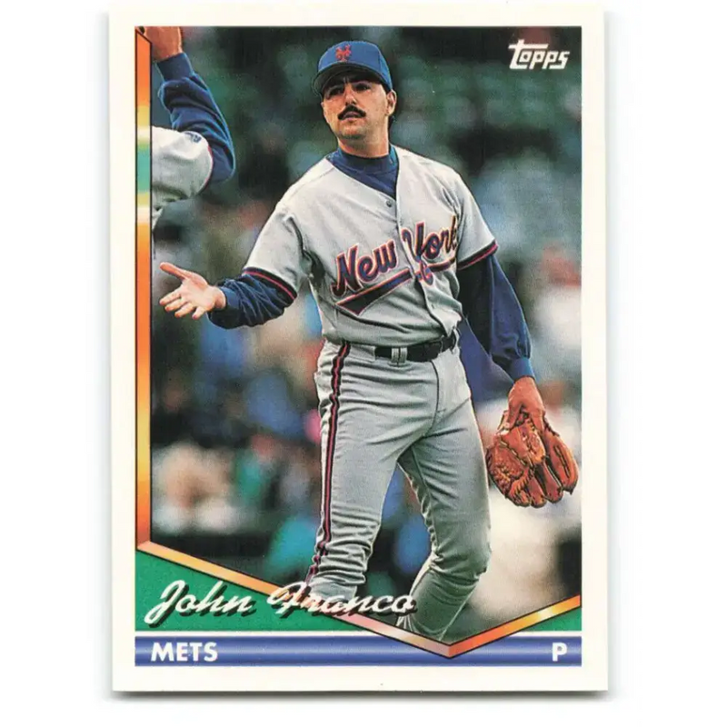 1994 Topps #481 John Franco EX Excellent New York Mets Baseball Card - Baseball Card Single