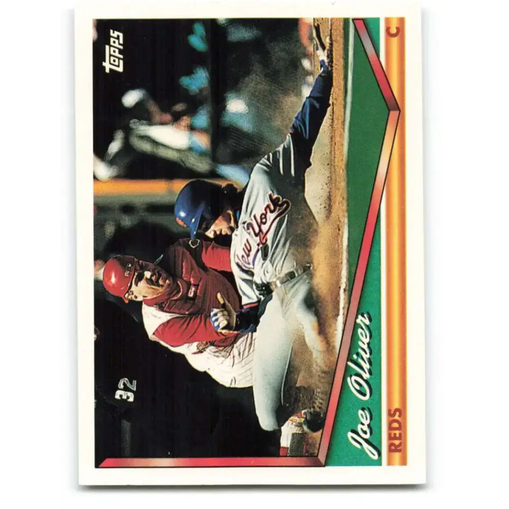 1994 Topps #485 Joe Oliver EX Excellent Cincinnati Reds Baseball Card - Baseball Card Single