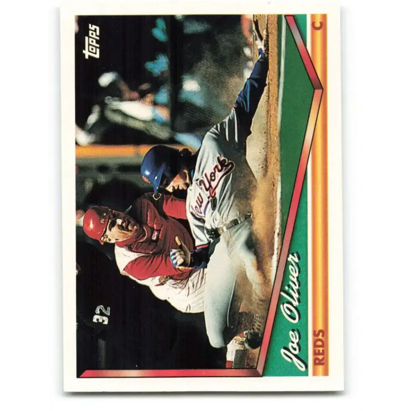 1994 Topps #485 Joe Oliver EX Excellent Cincinnati Reds Baseball Card - Baseball Card Single