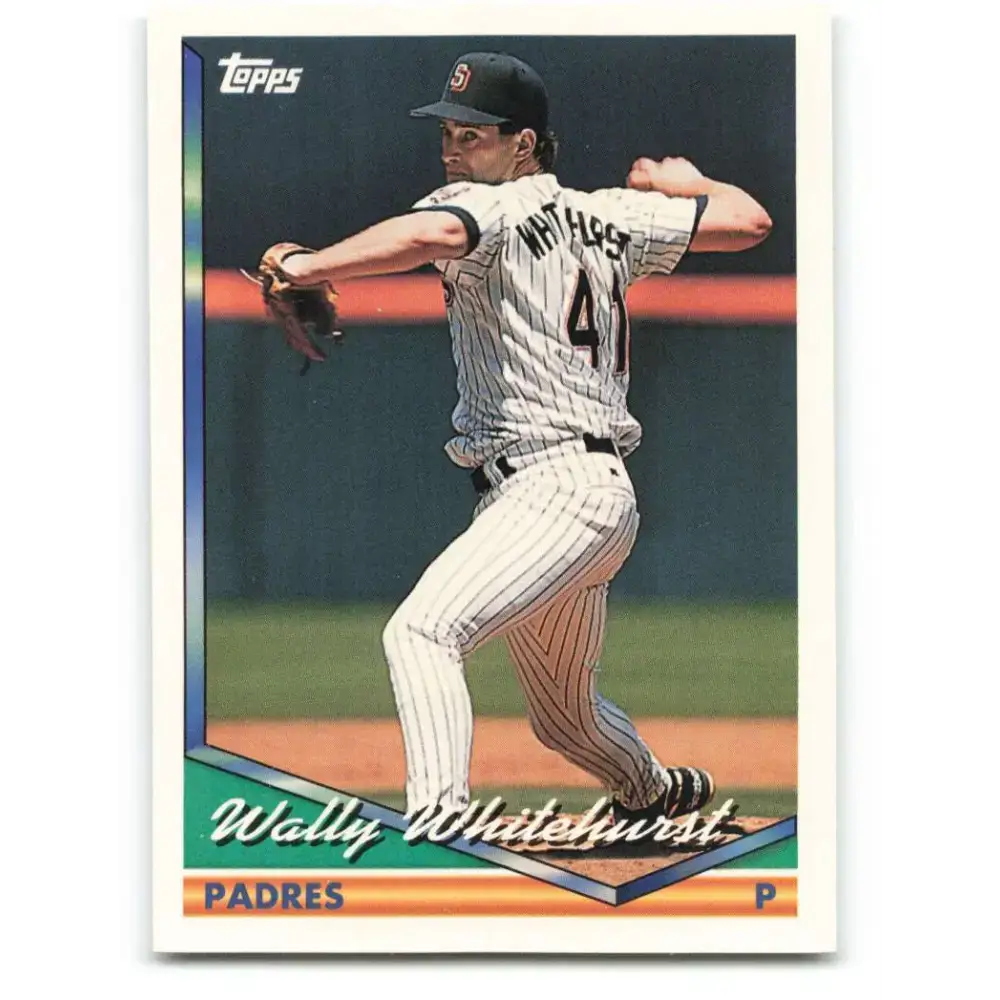 1994 Topps #486 Wally Whitehurst EX Excellent San Diego Padres Baseball Card - Baseball Card Single
