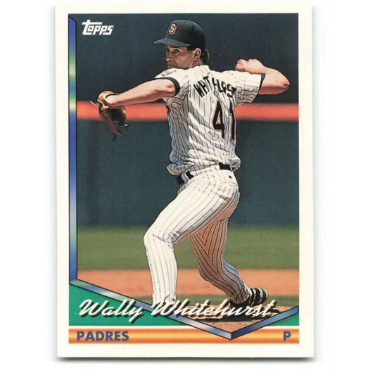 1994 Topps #486 Wally Whitehurst EX Excellent San Diego Padres Baseball Card - Baseball Card Single