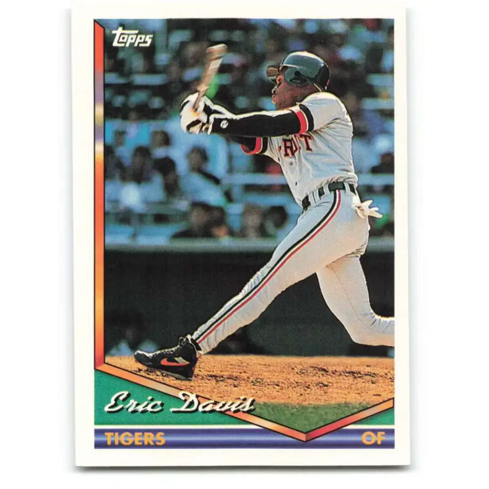 1994 Topps #488 Eric Davis EX Excellent Detroit Tigers Baseball Card - Baseball Card Single