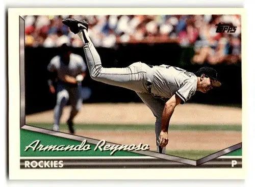 Vintage Armando Reynoso baseball card 1994 Topps #49 NRMT from the Rockies