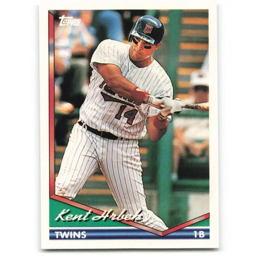 1994 Topps #490 Kent Hrbek EX Excellent Minnesota Twins Baseball Card