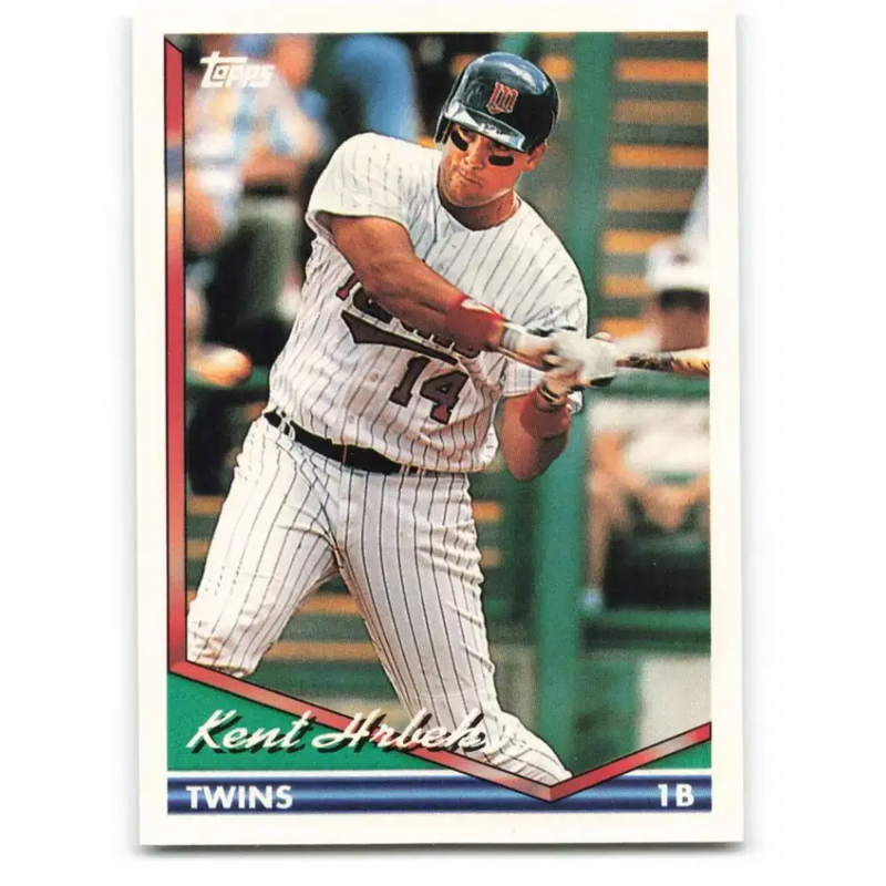 1994 Topps #490 Kent Hrbek EX Excellent Minnesota Twins Baseball Card - Baseball Card Single