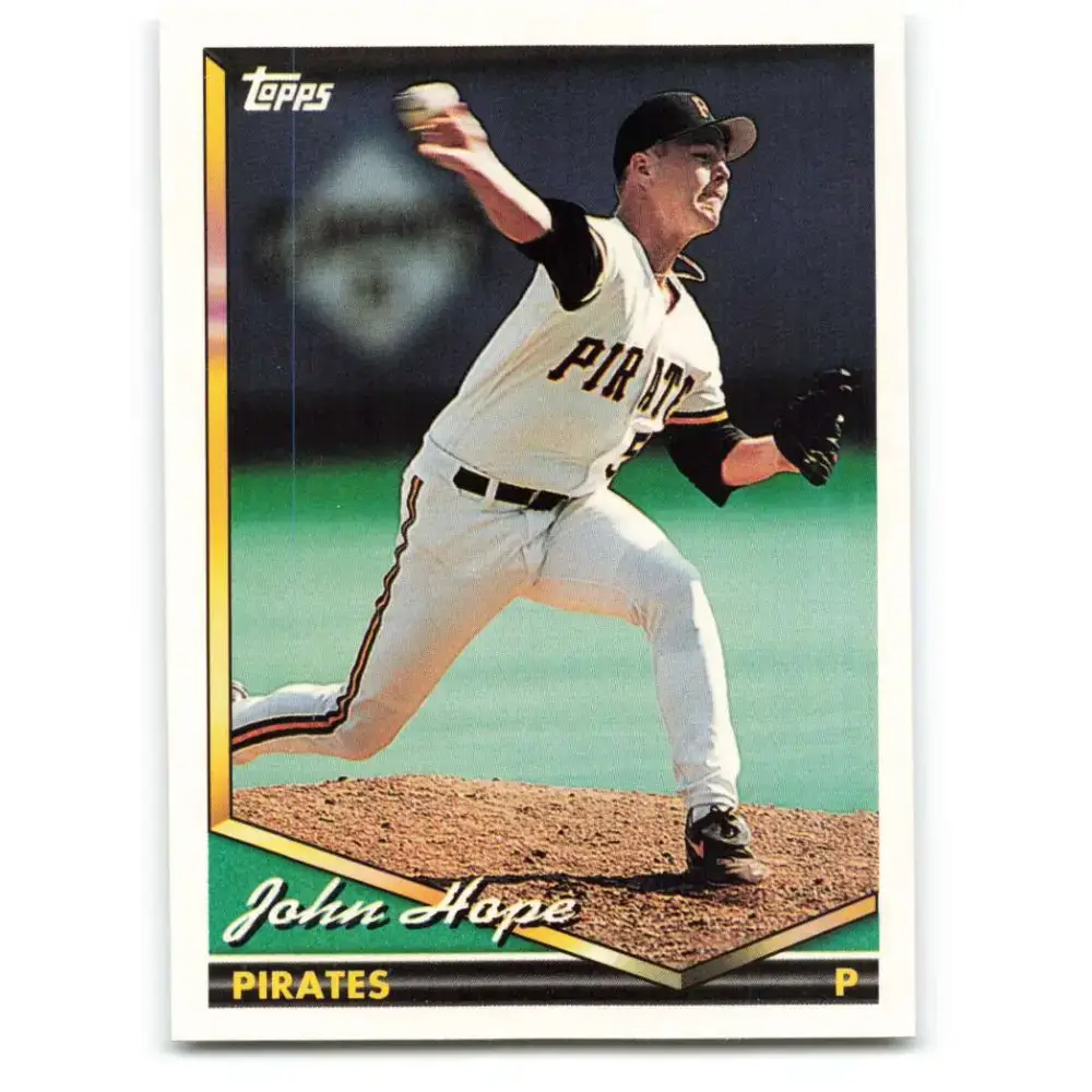 1994 Topps #491 John Hope EX Excellent RC Rookie Pittsburgh Pirates Baseball Card - Baseball Card Single