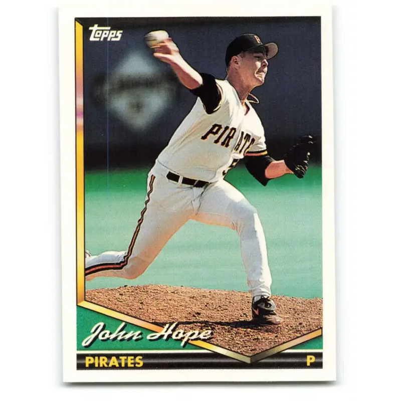 1994 Topps #491 John Hope EX Excellent RC Rookie Pittsburgh Pirates Baseball Card - Baseball Card Single