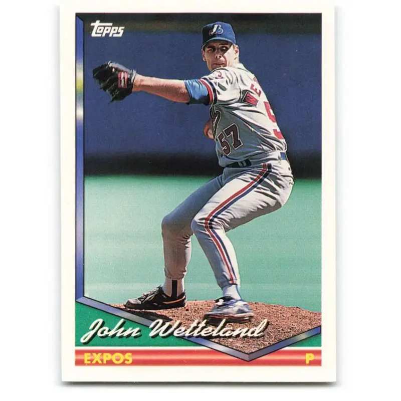 1994 Topps #497 John Wetteland EX Excellent Montreal Expos Baseball Card - Baseball Card Single