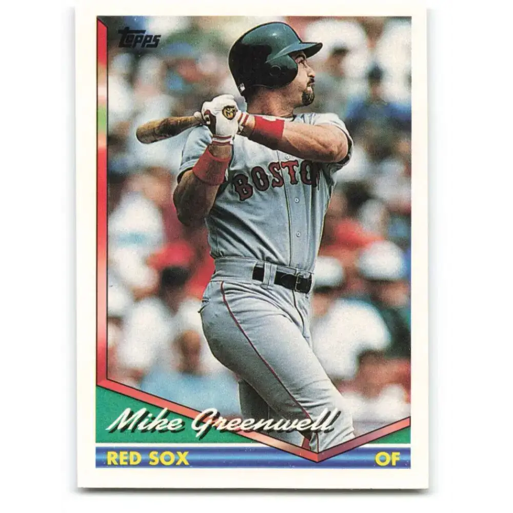 1994 Topps #502 Mike Greenwell EX Excellent Boston Red Sox Baseball Card - Baseball Card Single