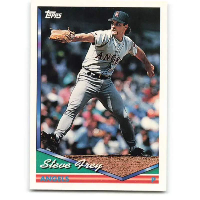 1994 Topps #503 Steve Frey EX Excellent California Angels Baseball Card - Baseball Card Single