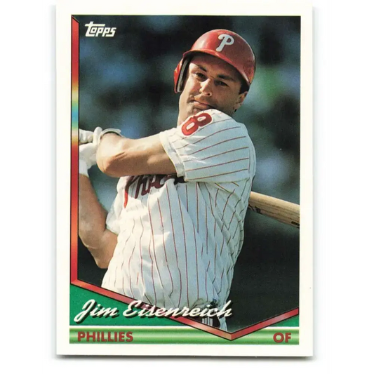 1994 Topps #504 Jim Eisenreich EX Excellent Philadelphia Phillies Baseball Card