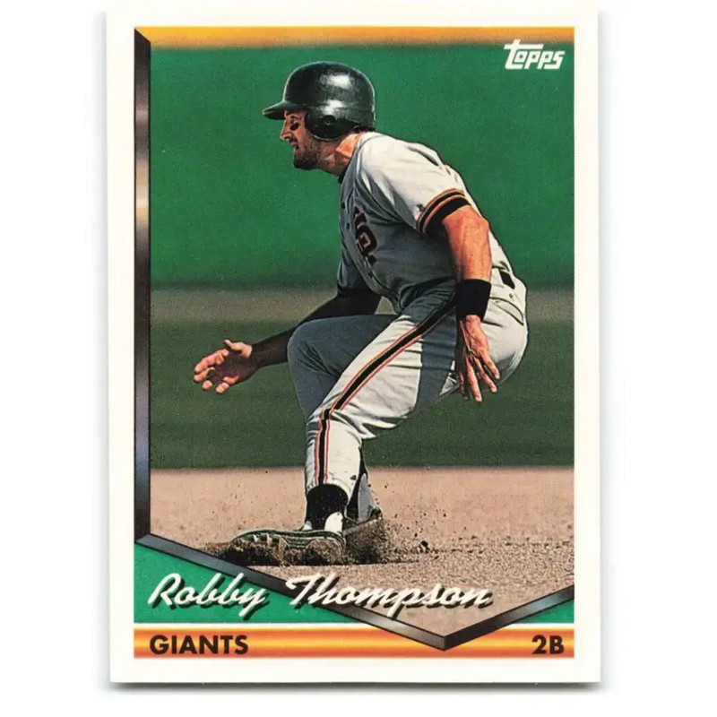 1994 Topps #505 Robby Thompson EX Excellent San Francisco Giants Baseball Card - Baseball Card Single