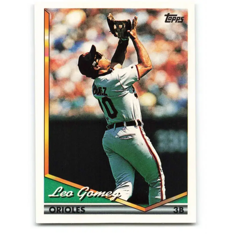 1994 Topps #506 Leo Gomez EX Excellent Baltimore Orioles Baseball Card - Baseball Card Single